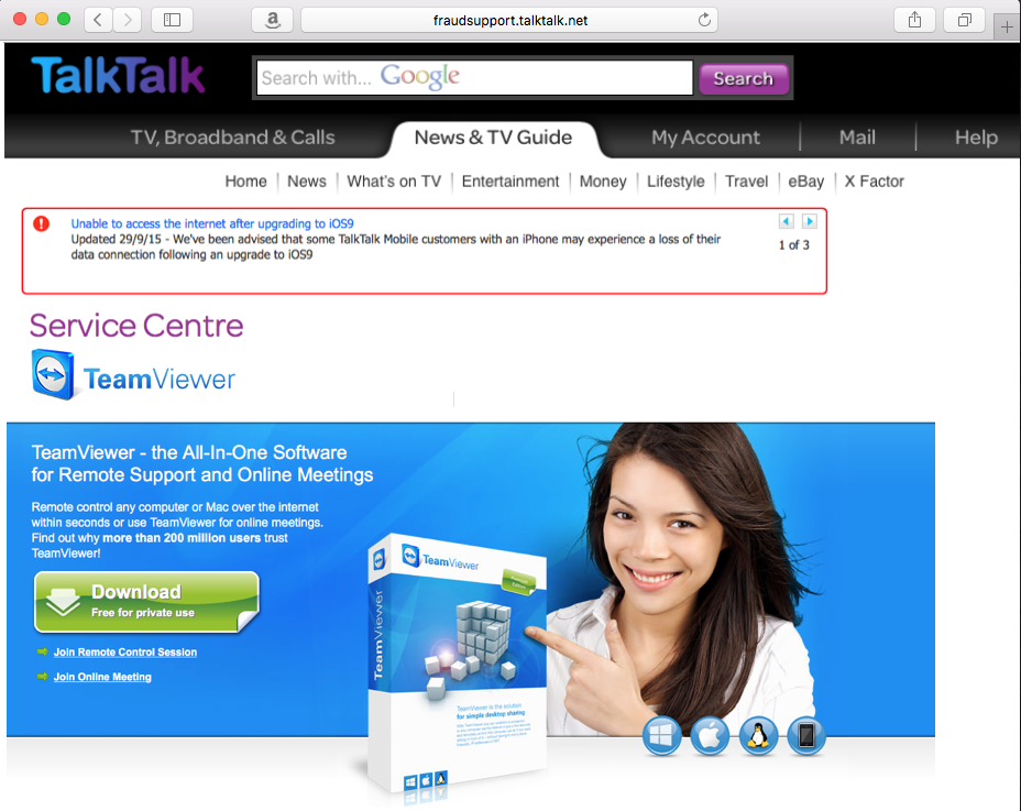 TalkTalk Example